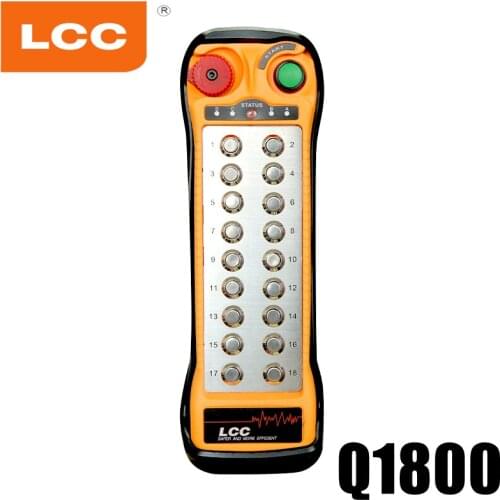 Q1800 18 single button sticker chain hoist concrete pump truck radio for remote control 433mhz