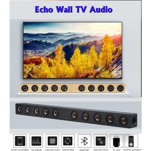 HiFi Wireless Bluetooth Soundbar Speakers 3D Surround Stereo Subwoofer for TV Computers Home Theatre System Sound Bar RAC AUX