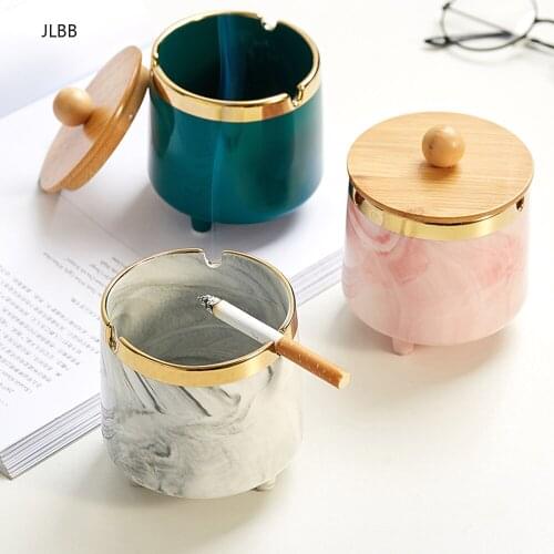Nordic style cute Ceramic Ashtray Home Office Fashion Round Portable Cigarette Ash Tray Smoking Gift For Boyfriend Girlfriend