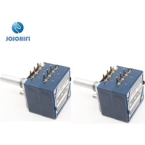 2pcs ALPS 27 Type 50KA Round Shaft 50KA HIFI Fever Universal Volume Potentiometer Switch