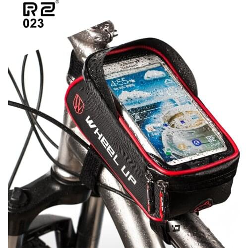 Cycling Bicycle Bike Head Tube Handlebar Cell Mobile Phone Bag Case Holder Screen Phone Mount Bags Case For 6 inch phone Gift