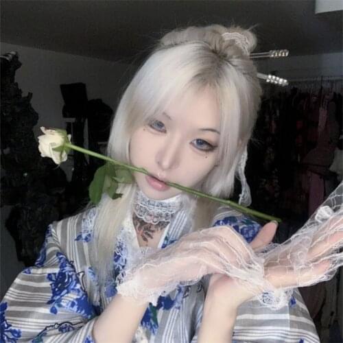 Vintage Chinese Hairpin Japan Style Hair Stick Acrylic Artificial Crystal Hair Clip Korean Jewelry Girl Accessories HairFork