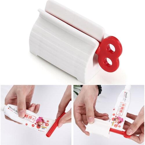 Toothpaste Squeezer Tooth Paste Holder Oral Care Bathroom Tools Tube Cosmetics Press Facial Cleanser Rolling Squeezing Dispenser
