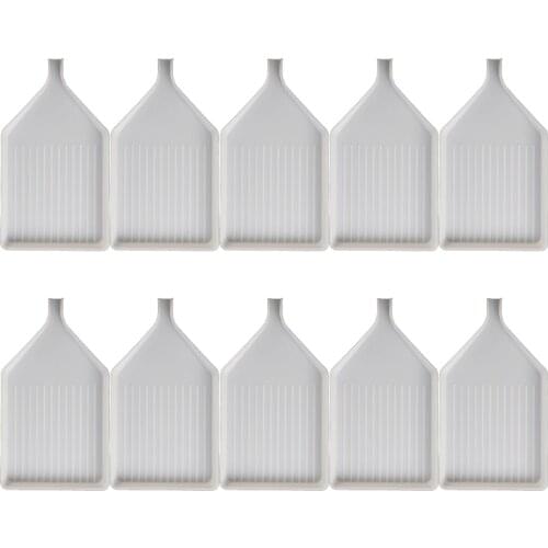 10pcs DIY 5D Diamond Painting Tools Paint Mixing Trays Rhinestone Plate Tray Cross Stitch Art Dotting Tool Accessories Plates