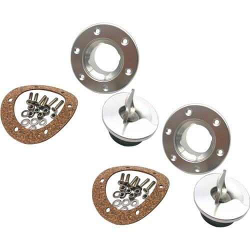 2PCS Stainless Steel Fuel Cell/Fuel Surge Tank Cap Flush Mount Cap