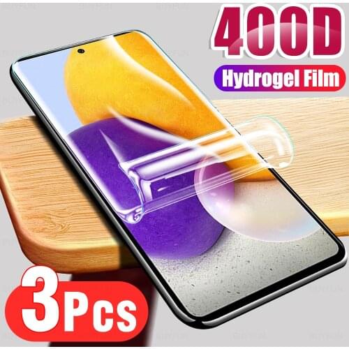 3pcs HD Hydrogel Film For Samsung Galaxy A72 5G front screen protector for samung samsun galaxi a72 5g 4g a 72 protective film