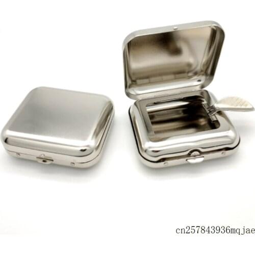 30pcs Pocket Ashtray Metal Ash Tray Pocket Ashtrays With Lids Portable Stainless Steel Ashtrays