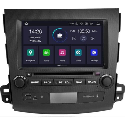 8"4G+64G Octa Core Car Android 10 Radio Multimedia Player For Mitsubishi Outlander xl 2 2006-2012 Navigation with 2din DVD