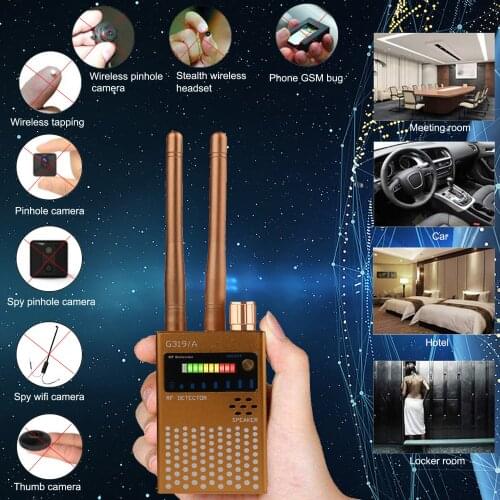 Upgraded Wireless Bug Detector Anti-wiretapping Wifi Signal Detector GSM RF CDMA Signal Detector Spy Finder 1MHz-8GHz G319A