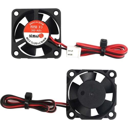 DC 12V 30x30x10MM Brushless Cooling Fan 2pcs/set Low Noise 3010 Cooling Fan for Ender-3 Prusa i3 3D Printer Replacement Parts