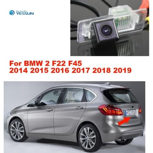 For BMW 2 F22 F45 2014 2015 2016 2017 2018 2019 High Quality car Rear View Back Up Camera CCD with RCA+Night Vision
