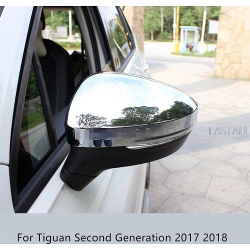 For Tiguan Second Generation 2017 2018 Rear View Mirror Cover Replacement Caps Shell car styling auto exterior accessories