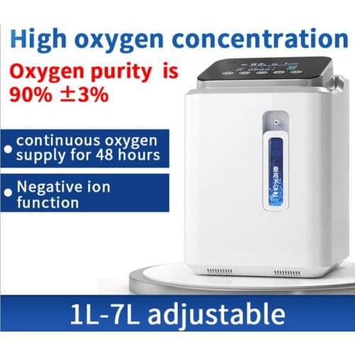 Hot Sell 1-7L Portable Oxygen Concentrator Home Care Medical Equipment Atomizer Oxygen Generatormedical Oxygeneo Machine