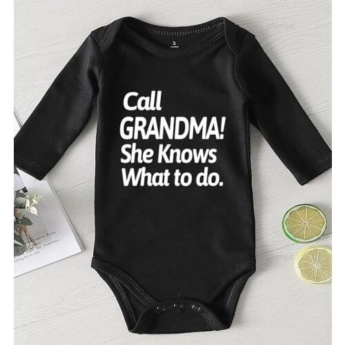 Cotton Long Sleeve Baby Girl Rompers Summer Newborn Clothes Girls Toddler Jumpsuits New Born Winter Romper Grandma for Babies