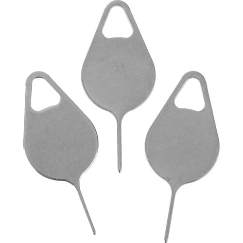 Key Tool 3pcs Sim Card Tray Removal Eject Pin Stainless Steel Needle Universal for All Smart Phones