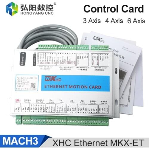 XHC Ethernet Mach3 Breakout Board 3 4 6-Axis Motion Control Card Frequency 2000KHZ Controller For CNC Lathe Engraving Machine