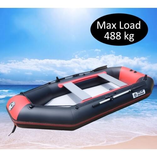 4 Person 300cm PVC Fishing Boat Inflatable Rowing Ship Hovercraft Kayak Dinghy Canoe Drifting Raft Sailboat Surfing Sailing B