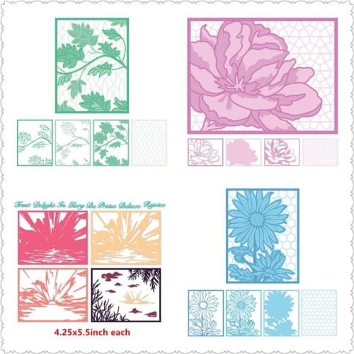 Metal Cutting Dies Blooming Sunflower Rose Flower Pumpkin Branch Diecut DIY Cards Photo Album Making Scrapbooking Embossing dies