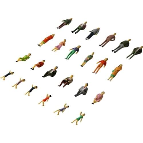 30pcs mixed 1:100 1:150 1:200 scale mini abs Figure Architectural sand table material model background character posture