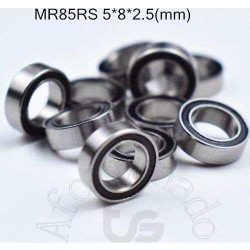 MR85RS 5*8*2.5(mm) 10pieces bearing rubber sealed free shipping ABEC-5 chrome steel miniature bearings Transmission Parts