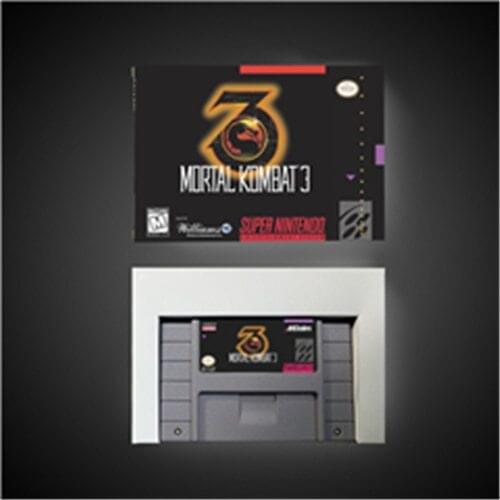 Mortal Kombat 3 - Action Game Card US Version with Retail Box