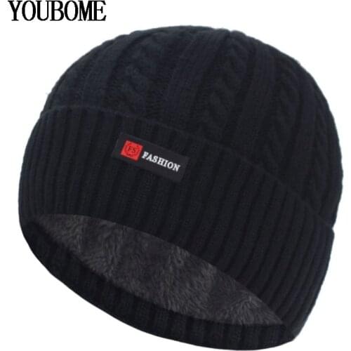 Mens Winter Hats For Women Beanies Knitted Hat Skullies Brimless Cap Gorras Bonnet Sport Male Beanie Warm Thick Winter Hat Cap