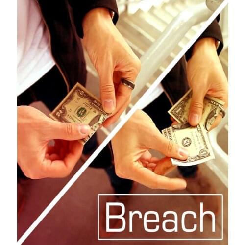 Breach by Patrick Kun (Gimmick and Online Instructions) - Magic Trick,Street Magic,Illusion,Close up,Fun,Bill Money Magic Prop