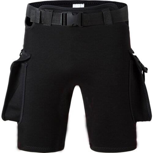 New Mens And Womens Diving Shorts Sunscreen Pants With Weight Pockets Adjustable Elastic Diving Shorts Neoprene Diving Shorts