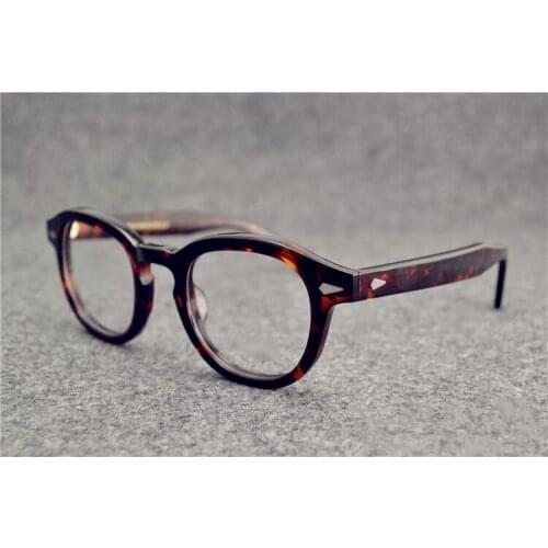 TagFrame Johnny Depp Woodys Allens Glasses Top Quality Brand Round Eyeglasses Frame Lemtosh Prescription Lens