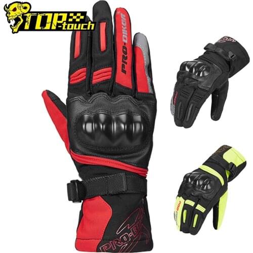 Motorcycle Gloves Motos Gloves Winter Thermal Fleece Lined Winter Waterproof Touch Screen Non-slip Motorbike Riding Gloves