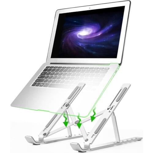 Portable Laptop Stand for MacBook Air Pro Notebook Laptop Stand Bracket Foldable Aluminium Alloy Laptop Holder for PC Notebook