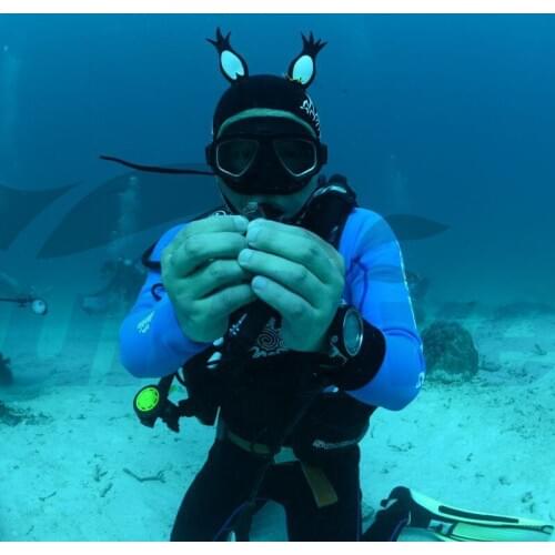 3 mm aplysia submersible wigs thermal snorkeling gift cartoon black red snorkeling cap nudibranch sea cap