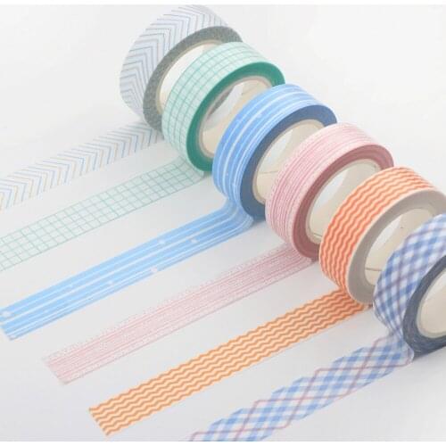 Stripe washi tape kawaii decoration DIY sticker decorative tape stationery School supplies cute
