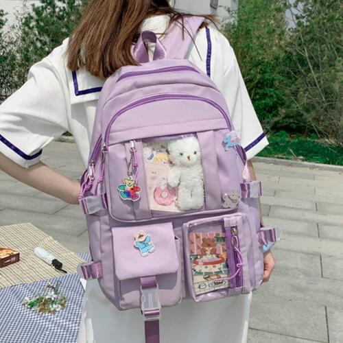 Women Oxford Backpack for Teenagers Girls High Quality School Bag Casual Ladies Rucksack Cute Student Bookbag Hot Female Mochila