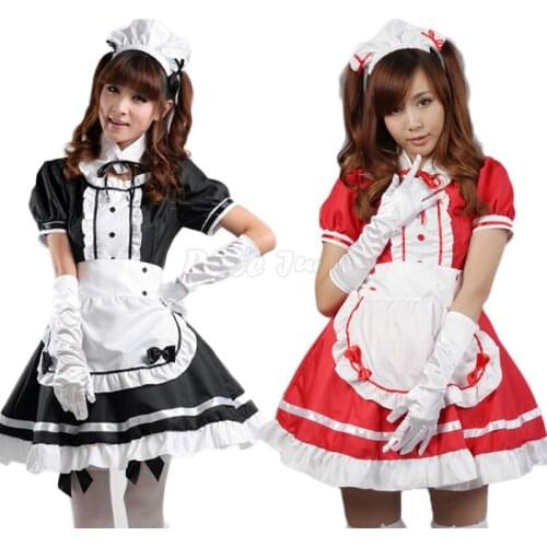 Sexy Maid Uniform Cosplay Costume Women Girls Sweet Gothic Lolita Dresses Holiday Party Halloween Maid Costumes Anime Cos C45M63
