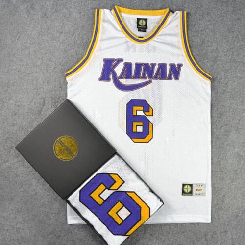SLAM Cosplay Kainan School SG No. 6 SOICHIRO JIN Basketball Jersey Tops Shirt Sports Wear Uniform White Purple Black M-XXL