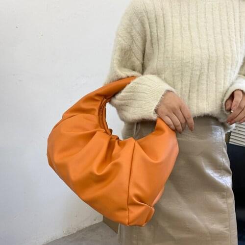 Chuwanglin Pleated Tote Bag Fashion Soft Leather Womens Designer Handbag Travel Shoulder Bags Armpit Bag Sac a Main 3091614