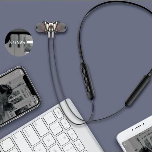 B12 Universal Wireless Bluetooth Hanging Neck In-ear Portable And Comfortable Magnetic Sports Headset