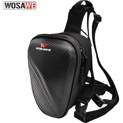 WOSAWE Waterproof Motorcycle Drop Leg Bag Motocross Shoulder Bags Travel Riding Bike Cycling Motobike Waist Backpack Hard Bags