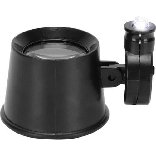 Watch case watch gift box 10X Magnifier Portable LED Magnifying Glass Eye Magnifier for Watch Jewelry Repairing for watch