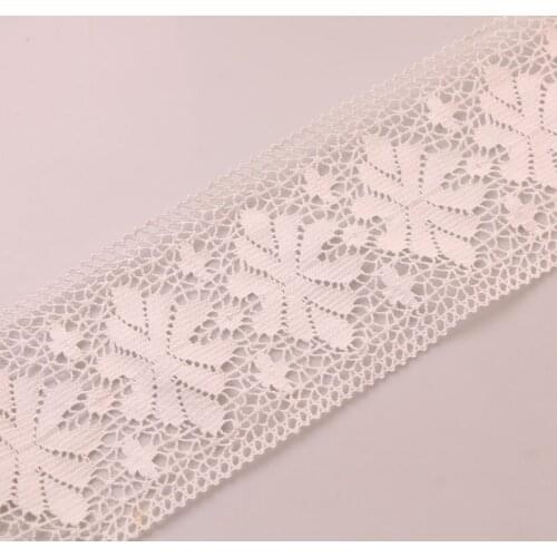 12CM 1 yards high quality white lace cotton lace sewing Home Furnishing garment accessories DIY material