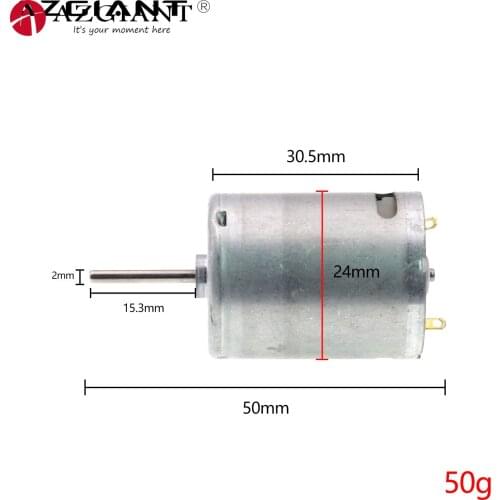 2pcs Micro 24mm RC-370-22155 RF-370 Motor DC 5V-12V 6V 6000RPM Copper Carbon Brush Long Life Electric Motor DIY Toy Pump