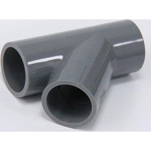 32mm ID Equal Tee PVC Tube Joint Pipe Fitting Adapter Water Connector For Garden Irrigation System