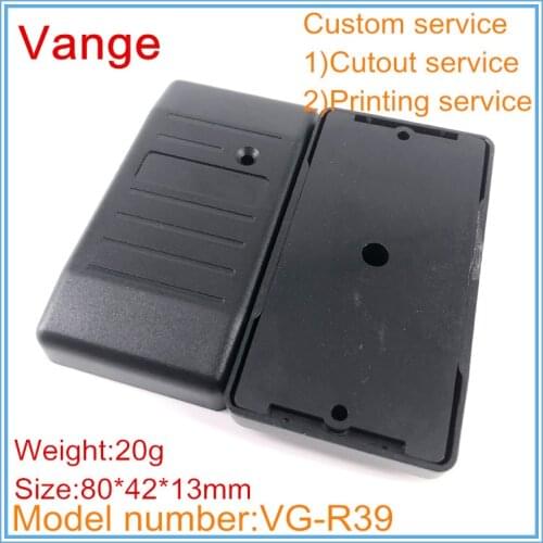 4pcs/lot black mould making injection 80*42*13mm ABS plastic enclosure case diy for RFID electronic product