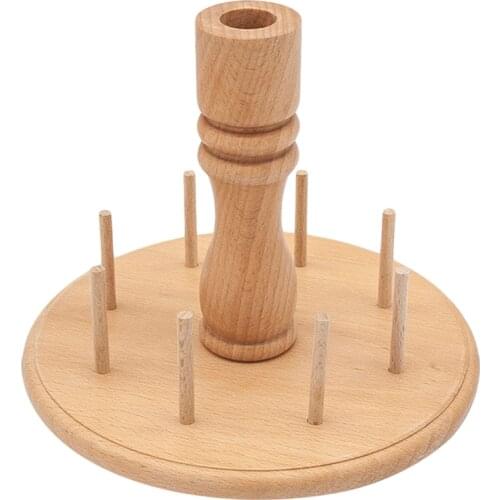 8-axis Home Type Solid Wood Shelf Spool Storage Rack Sewing Thread Rack Spool Thread Organizer For Sewing Embroidery