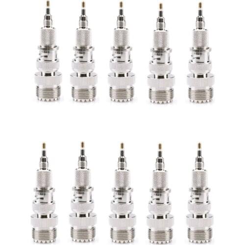 Lot 10PCS Car Antenna BNC Head RF Coaxial Connector Jack Plug Test Adapter for Motorola GP88s GP88 GP328 GP360 GP380 HT750 Radio