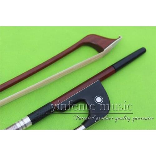 BA-106 # ONE new High Quality 3/4 bass bow Brazilwood ebony f rog bass Bow