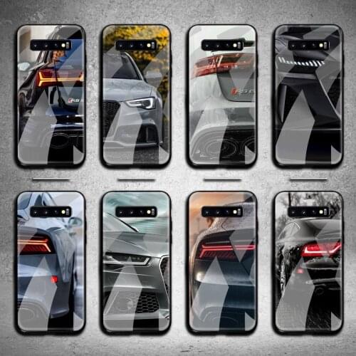 Sports Car For Audi Phone Case Tempered Glass For Samsung S20 Plus S7 S8 S9 S10 Note 8 9 10 Plus