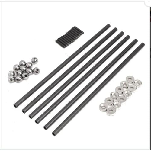 DuoWeiSi 3D Printer Parts 200MM 4x6 MM Diagonal Push Rod L200 With Magnetic Ball Joint And Steel Ball For Kossel 3D Printer
