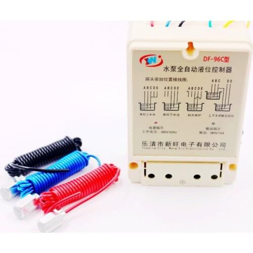 DF-96C AC 380V 10a automatic water level controller Pump Controller Pool Cistern Automatic Liquid Control Switch with 3 probes